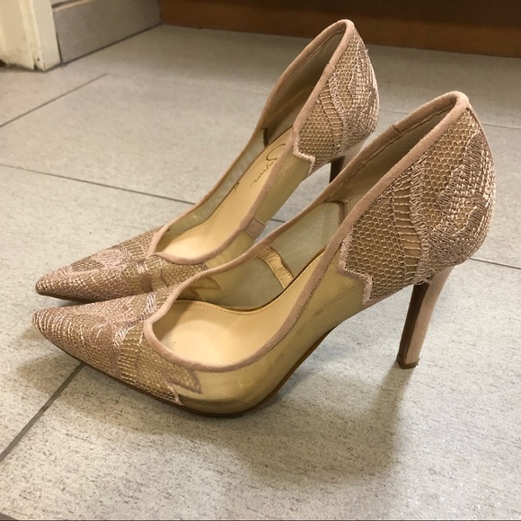 rose gold jessica simpson shoes